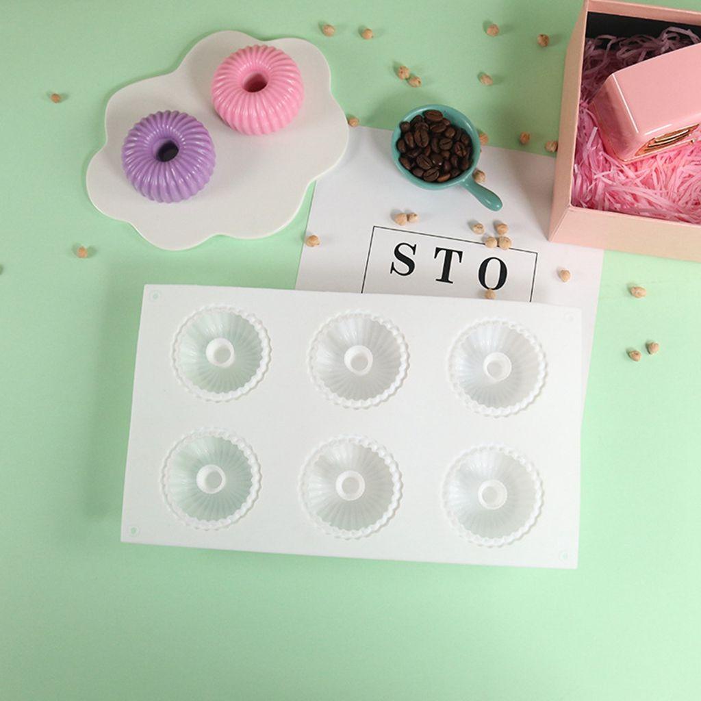 1 Khuôn Làm Bánh Donut Màu Trắng