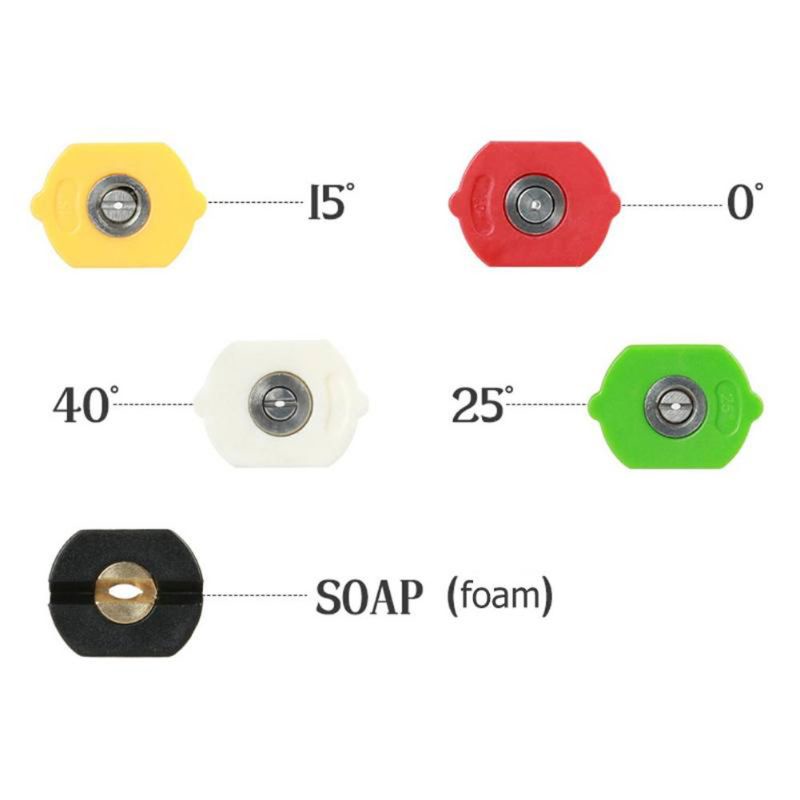 Vòi Xịt Nước Áp Suất Cao Bằng Kim Loại Với 5 Đầu Phun Cho Karcher K Series K2 K3 K4 K5 K6 K7