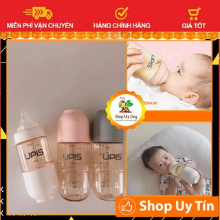 [FREESHIP/CHÍNH HÃNG] Bình Sữa Upis PPSU Hàn Quốc Núm Ti Siêu Mềm Mô Phỏng Ti Mẹ 180ml 260ml