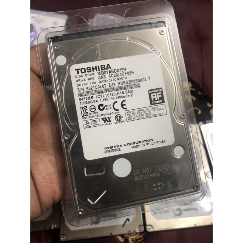 Ổ cứng Laptop - HDD 2.5 Sata - Bóc máy - Đã qua sử dụng. 99% Như mới