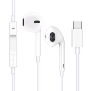 [Mã ELCB07 hoàn 15% xu đơn 99k] Music Wired Earphone For Huawei P30 Pro Volume Control Stereo Type C Earbuds Headset For iP 6S With Mic Headphones