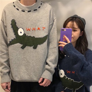 [ORDER] Áo len đôi hình cá sấu freesize nam nữ