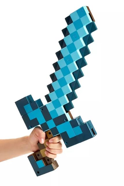 Đồ chơi kiếm kim cương minecraft biến hình có nhạc đèn cỡ lớn