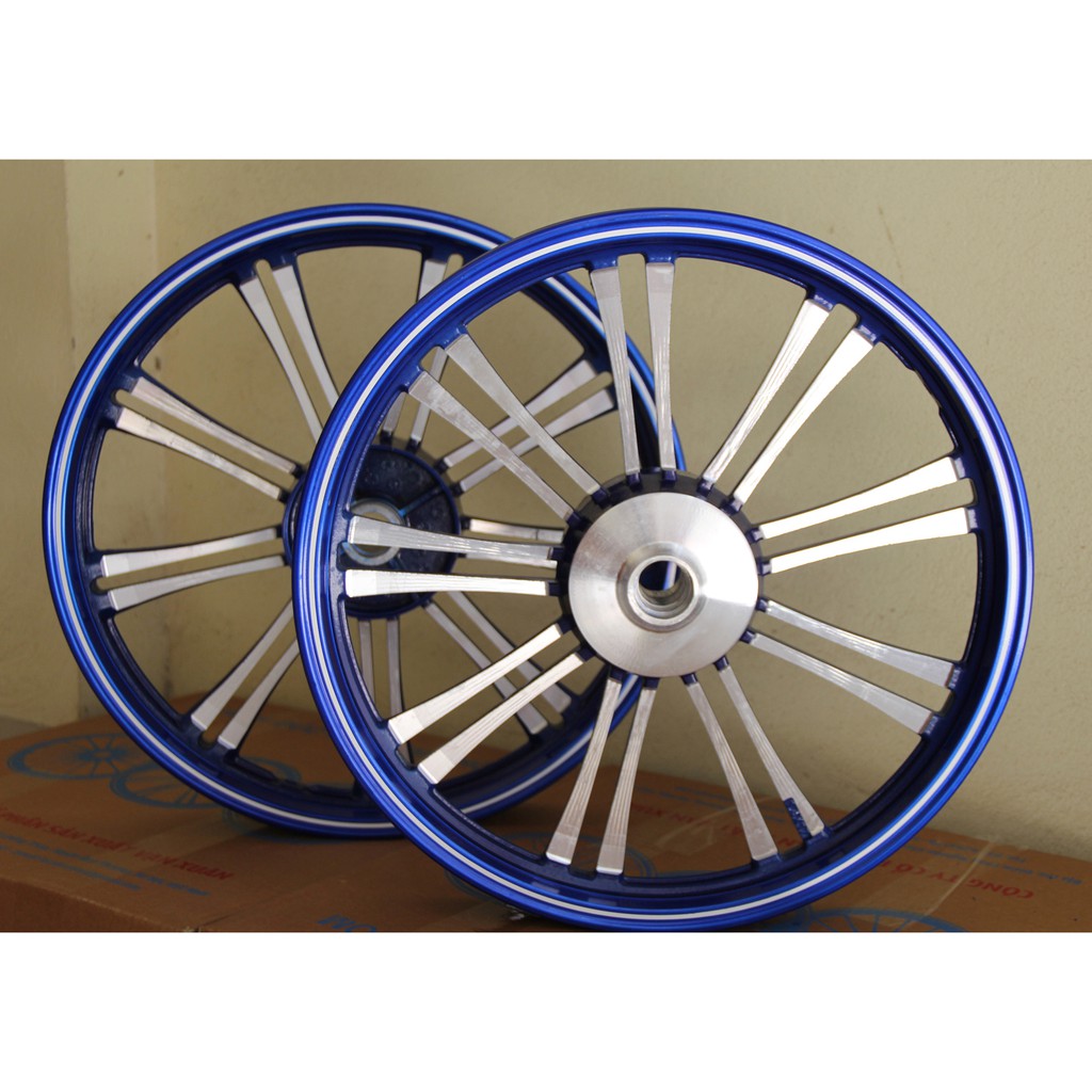 Mâm xe sirius, jupiter 18 đũa kép màu xanh dương