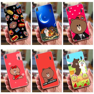 Ốp lưng Lenovo A7000 / A7000 Plus (dẻo viền trắng trong) - Hình Gấu Thỏ Cực Kỳ Dễ Thương