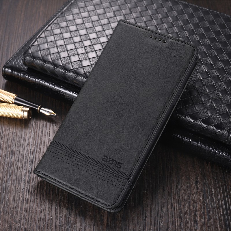 Flip Case For Samsung S21 FE S21 Ultra S21 Plus S20 FE S20 Ultra S20 Plus S10 Lite S10 Plus S9 Plus S8 Plus Note 10 Lite A82 A72 A52 A42 A32 A12 A02 A02S M51 M31 M21 M30S A01 A11 A21 A31 A51 A71 F62 Adsorption Stand Card PU Retro Leather Case Cover