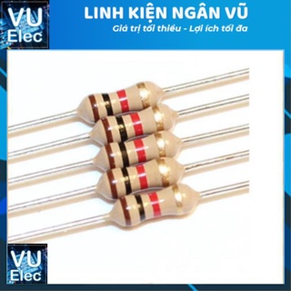 Điện Trở Vạch 1/4W 5% 1K-15K (Túi 50 con)