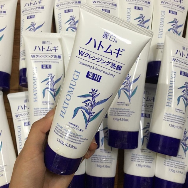 Sữa Rửa Mặt Hatomugi Naturie Skin 130g nội địa Nhật