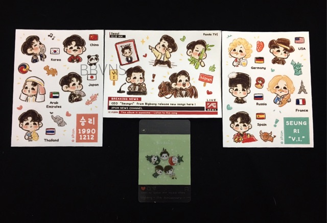 BIGBANG fanmade | Piim Sticker - Miếng dán