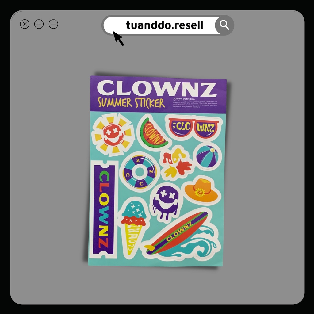 /clownz/ Sticker Phiên bản mùa hè