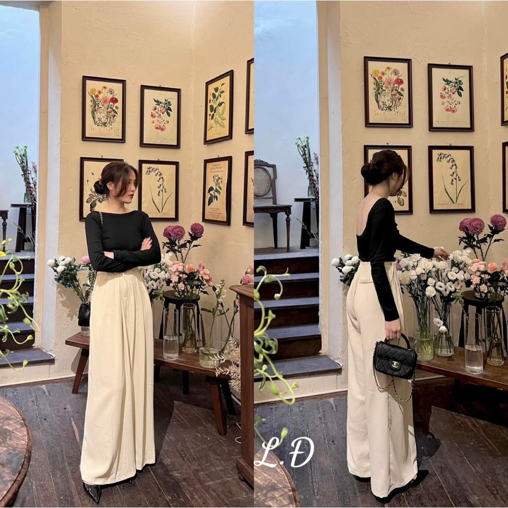 Set áo thun - quần ống rộng