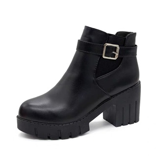 Bốt da đế răng cưa cao 7,5cm [ Hàng Order ] có đến size 40