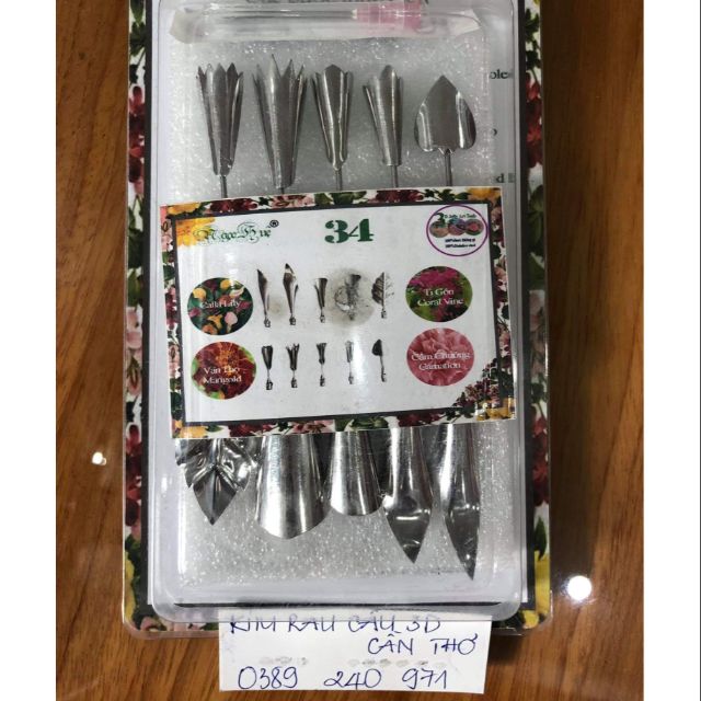 Kim rau câu 3D Ngọc Huệ bộ số 34
