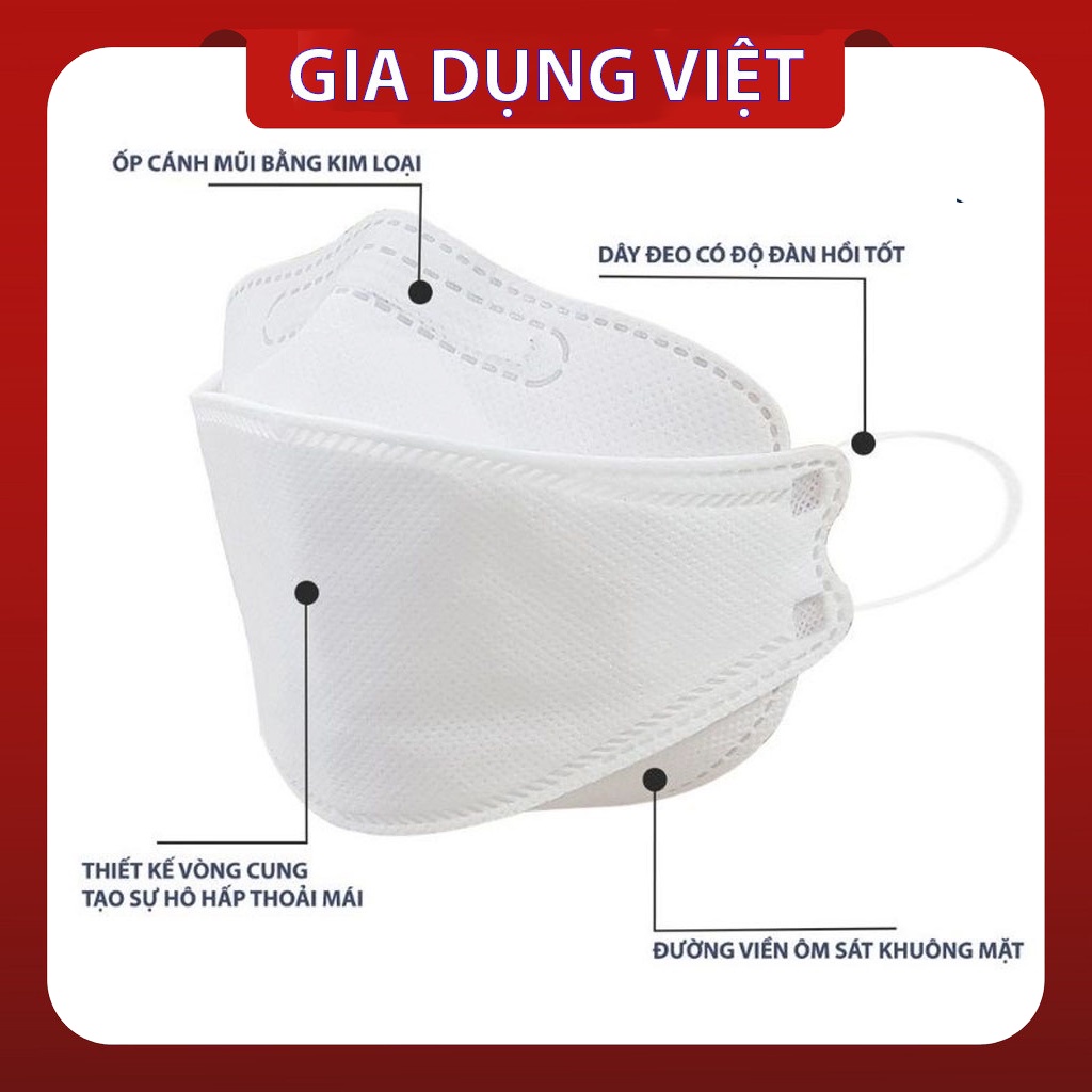 Khẩu trang kháng khuẩn KF94 Hàn Quốc chống bụi mịn,ngăn chặn tia cực tím