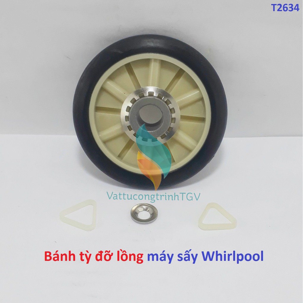 Bánh tỳ đỡ lồng máy sấy Whirlpool