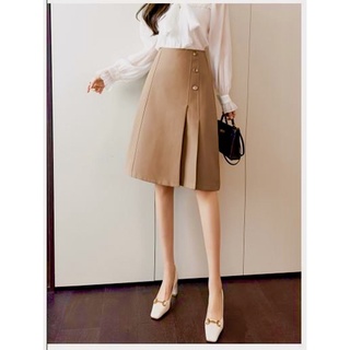 .❣️FREESHIP❣️CHÂN VÁY XẾP LY 4 NÚT CHỮ A- HÀNG THIẾT KẾ PHOM DÁNG CHUẨN ĐẸP