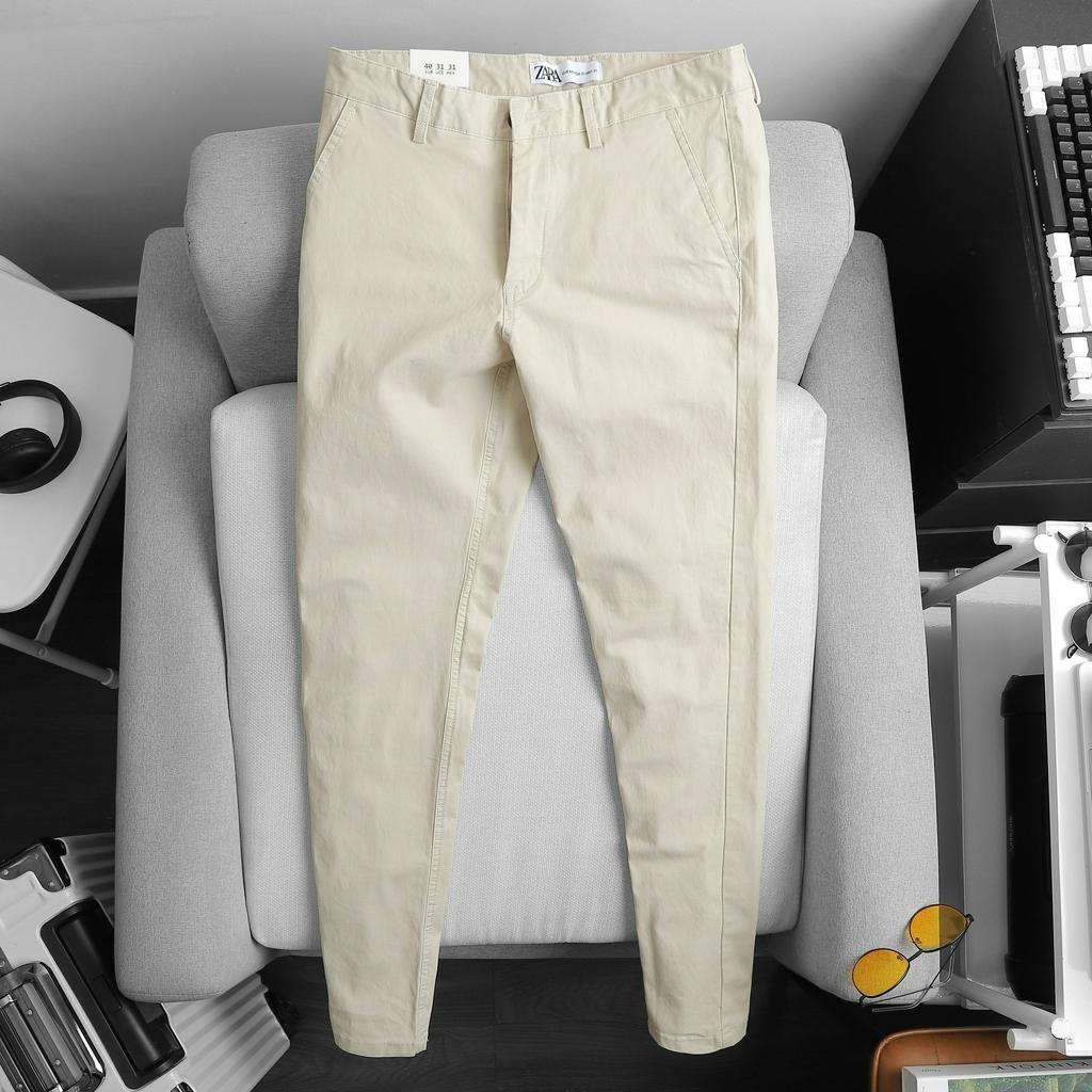 Quần dài nam chất liệu kaki thun co giãn, form slim fit tôn dáng QD979