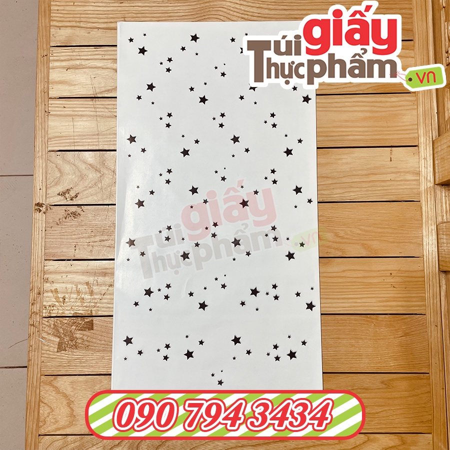 500 Giấy Gói Thời Trang, Giấy bọc quần áo, Giày dép phụ Kiện, linh kiện,gói hoa (Pelure 30x60cm - 35gsm - Ngôi sao)