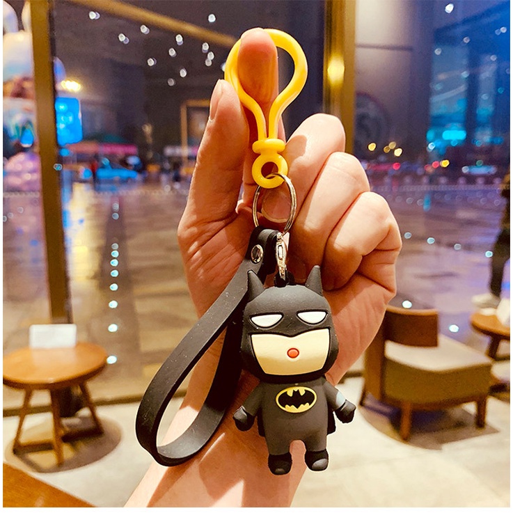 Móc Khóa Hoạt Hình Spiderman Iron Man Dễ Thương