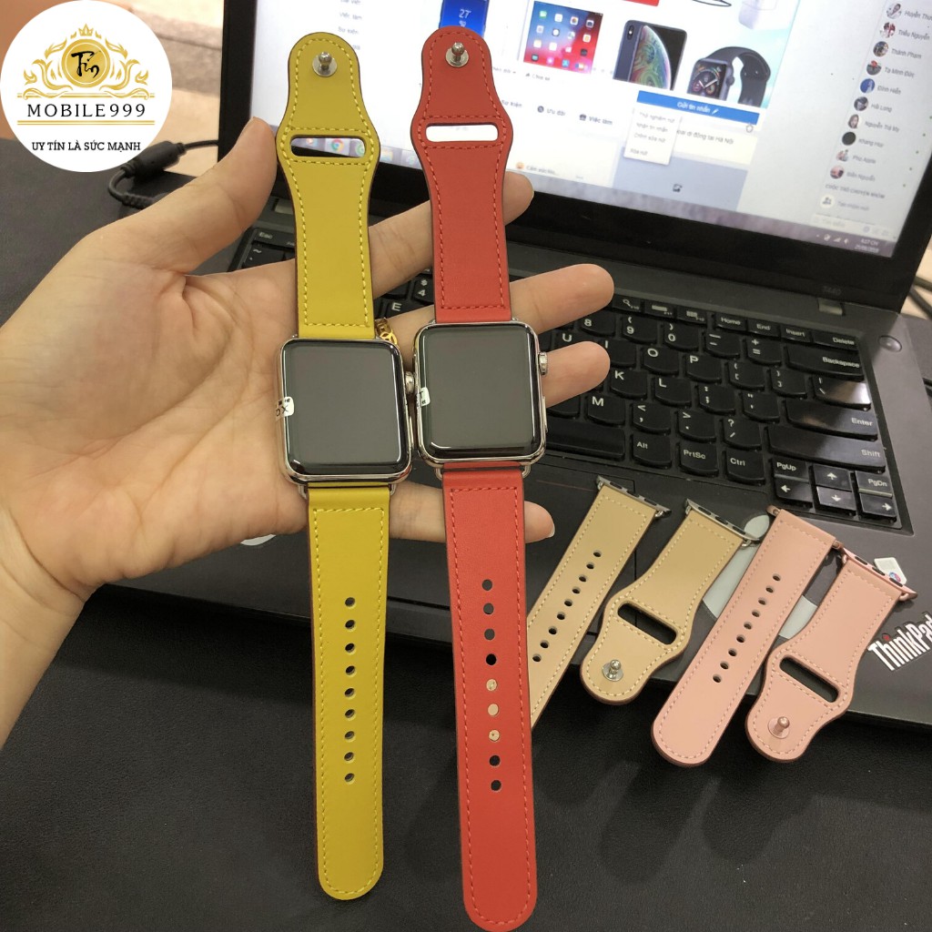 Dây Apple Watch - Dây da đủ màu dành cho Series 1/2/3/4/5 - Size 38/42/40/44mm MOBILE999