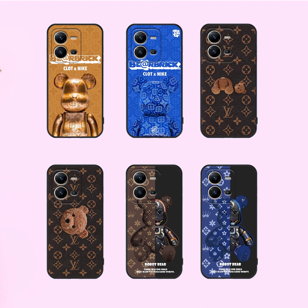 Ốp lưng Vivo V25 - V25e in hình bearbrick, kwas thời trang cao cấp