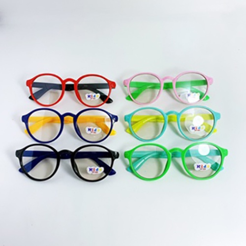 Kính giả cận trẻ em cao cấp JJ5806 gọng nhựa, kiểu kính hình tròn đáng yêu dành cho bé trai và bé gái từ 1 tới 5 tuổi