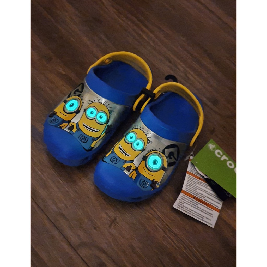 Dép Crocs MINIONS Dạ Quang Cho Bé - Size C12/13 (Hàng US)