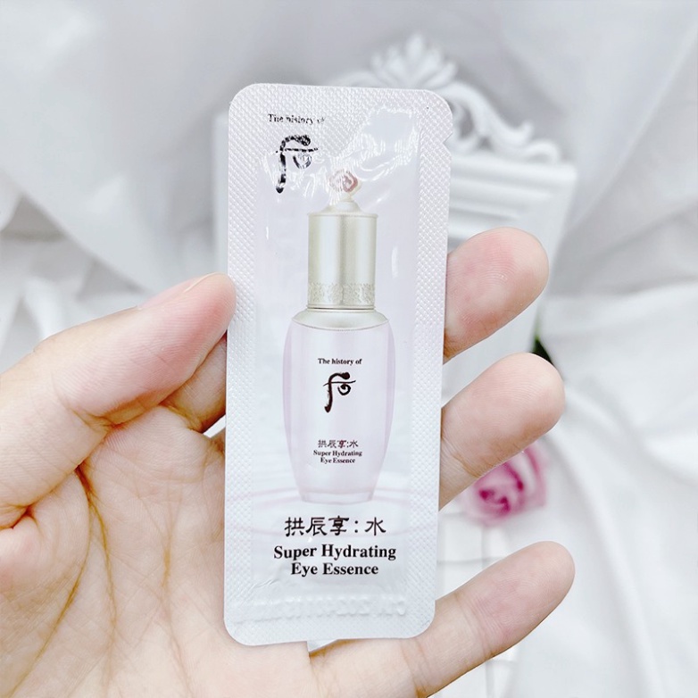 [1ml] Gói tinh chất dưỡng mắt Whoo hồng giúp xóa nhăn, giảm thâm và bọng mắt - Super Hydrating Eye Essence