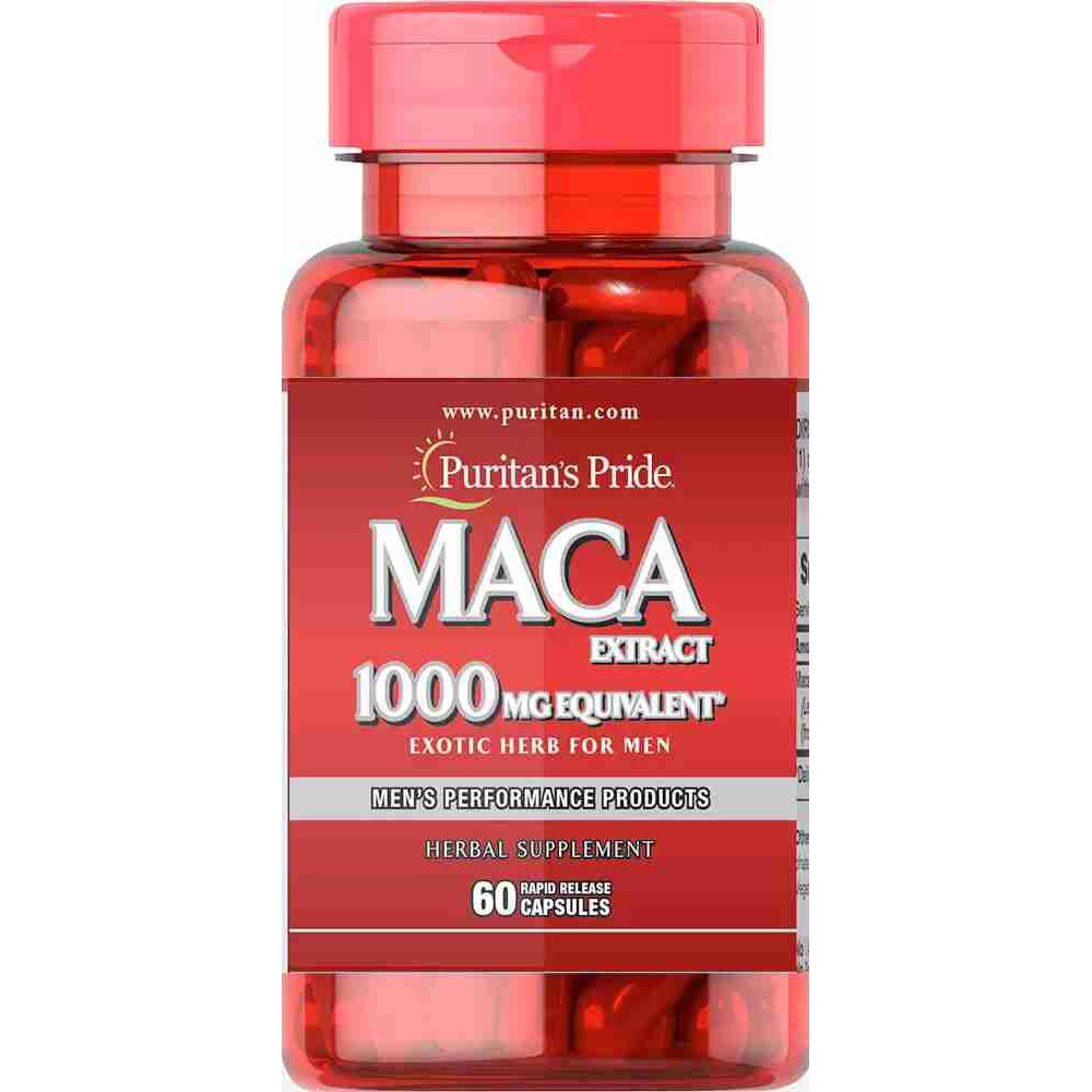 Puritan's Pride Maca Exotic Herb for men 1000 mg Thảo mộc kỳ lạ cho nam của Mỹ