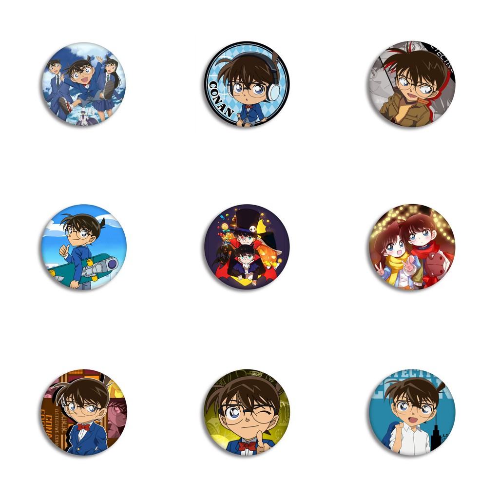 Huy hiệu IN HÌNH Conan Thám tử lừng danh anime chibi độc đáo