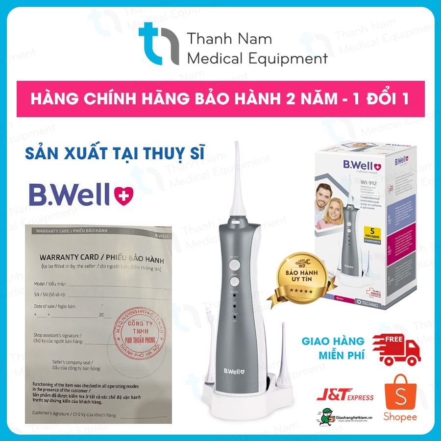 [BẢO HÀNH 2 NĂM ] Máy Tăm Nước Bwell Sản Xuất Tại Thụy Sĩ