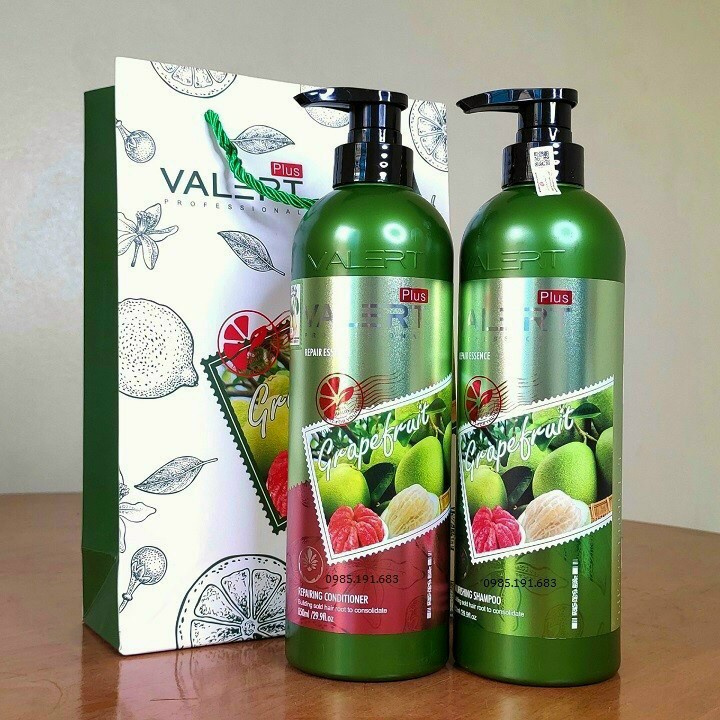 Bộ Dầu Gội và Xả Bưởi Grape Fruit VALERT 850ml