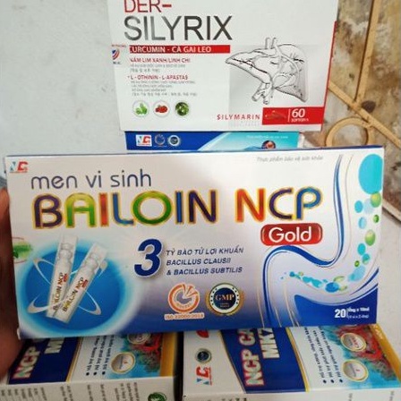 Men vi sinh BAILOIN NCP Cân bằng hệ vi sinh đường ruột, loạn khuẩn do SD kháng sinh lâu ngày - Hộp 20 ống