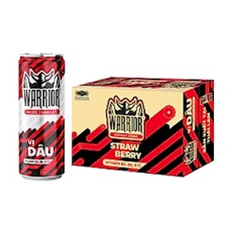 Thùng 24 lon Nước Tăng Lực Warrior 325ml