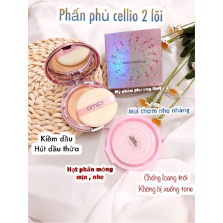 Phấn Phủ Nén Cellio Ex Collagen Twoway Cake