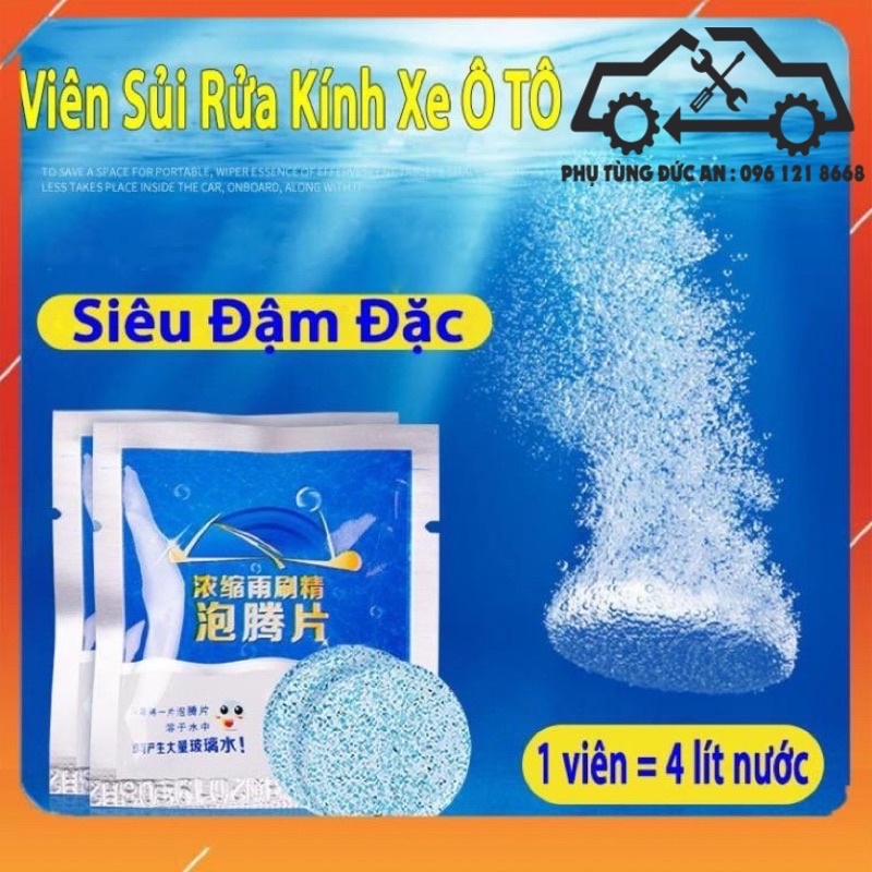 [FreeSViên sủi rửa kính ô tô - Tẩy sạch kính, 100% sinh học, thân thiện môi trường