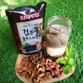 Sữa óc chó, đậu đen, hạnh nhân Hàn Quốc