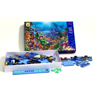 Tranh xếp hình Tia Sáng Jigsaw Puzzle 035 mảnh phát triển trí tuệ cho bé -  Xứ Sở Tiên Cá - MSP: 035-008