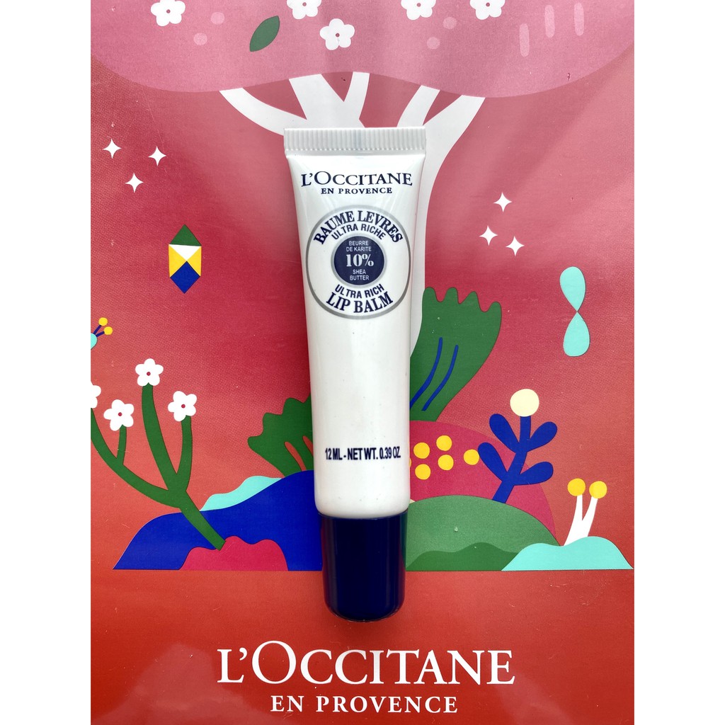 [BILL US/FR] Son dưỡng 10% Bơ đậu mỡ L'OCCITANE Ultra-Rich Lip Balm, Shea Butter 12ml