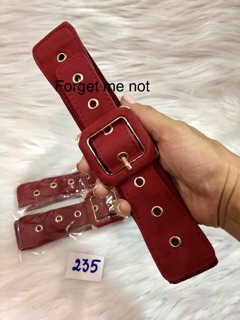 Thắt lưng nhung bản 4cm. Có 2 màu
