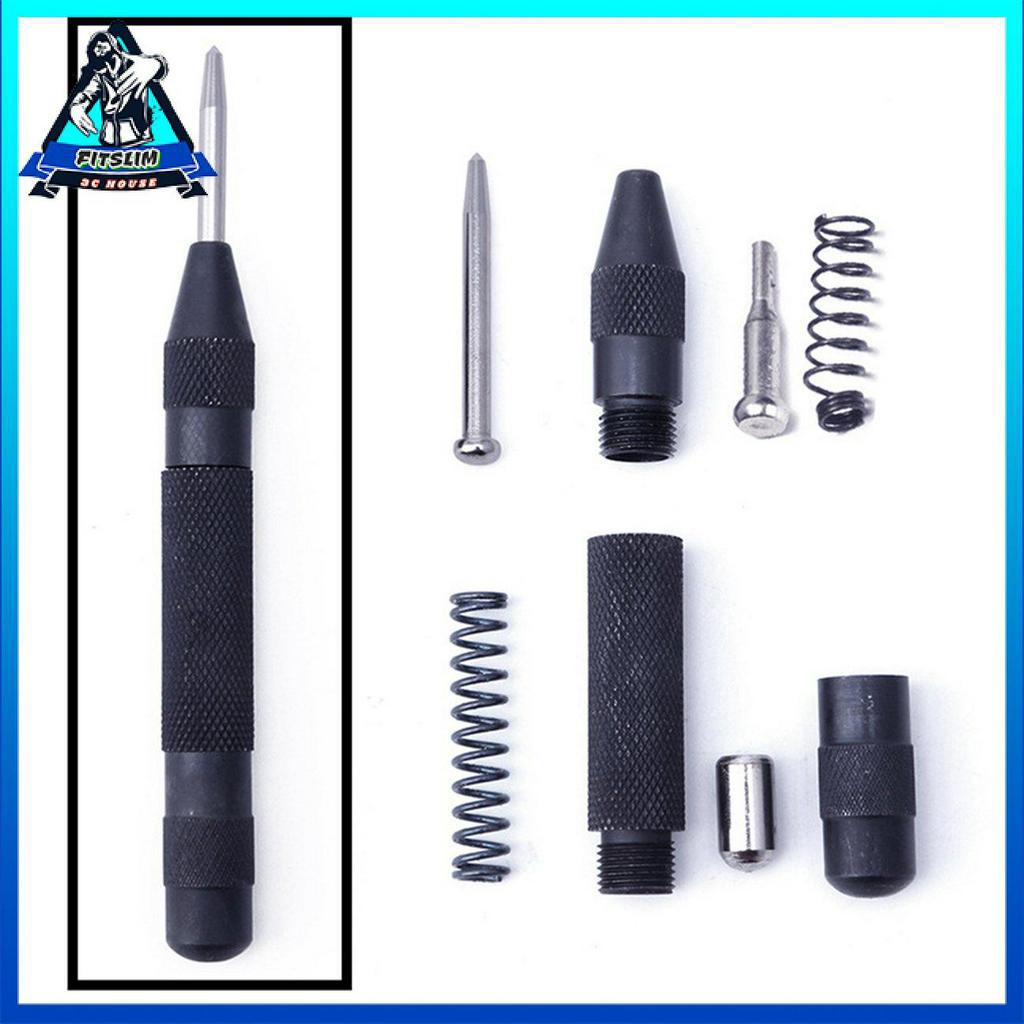 Đen HSS Trung tâm Tự động Chốt Đấm Lò xo Đánh dấu Tải