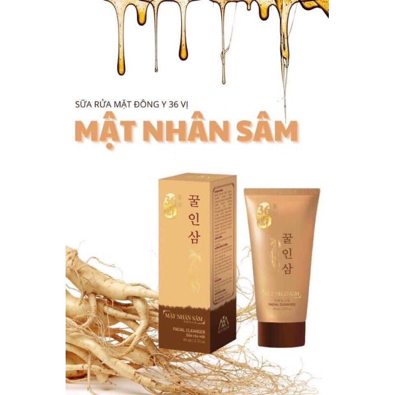 Sữa rửa mặt mật nhân sâm 36 vị
