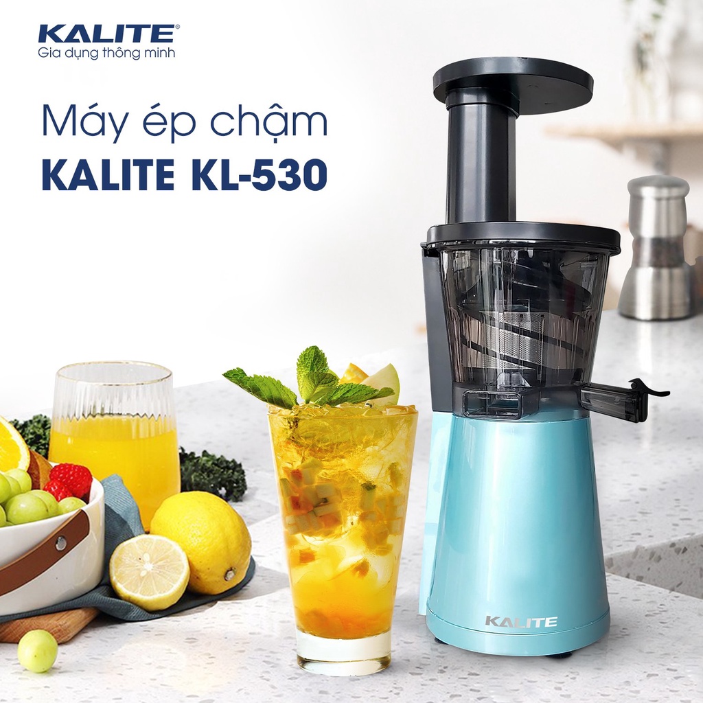 Máy ép chậm trái cây Hoa Quả Kalite KL 350 Hàng Thái Lan, Ép kiệt bã Giữ nguyên được 100% hương vị tự nhiên siêu bền