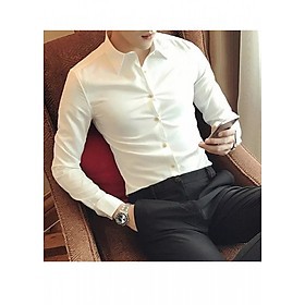 sơ mi nam trắng phong cách