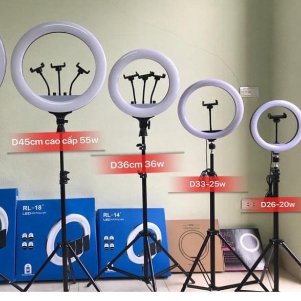 Đèn livestream bán hàng, chụp hình, quay video tiktok ,make up trang điểm, nối mi phun xăm vlog streamer