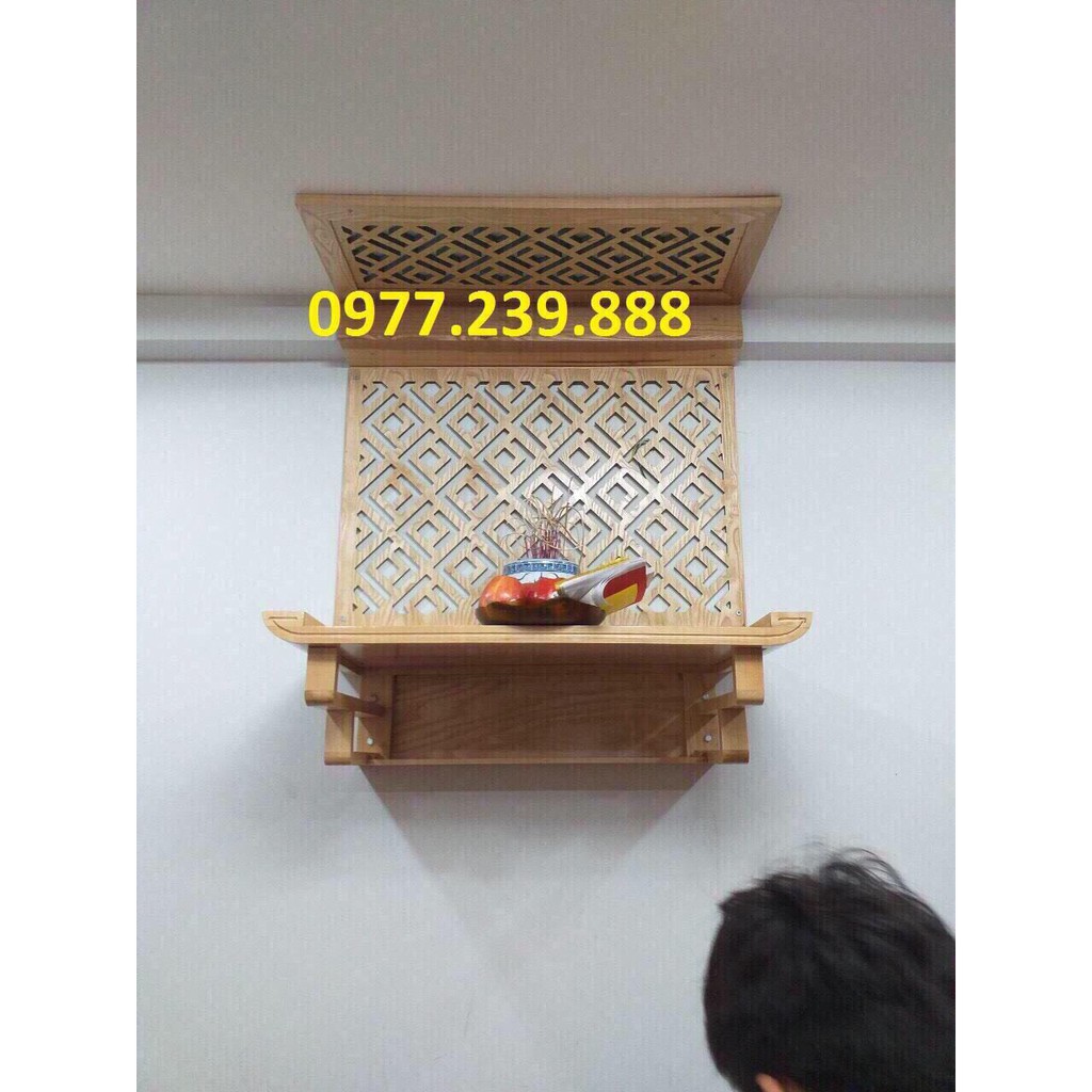 bàn thờ gỗ sồi 107cm