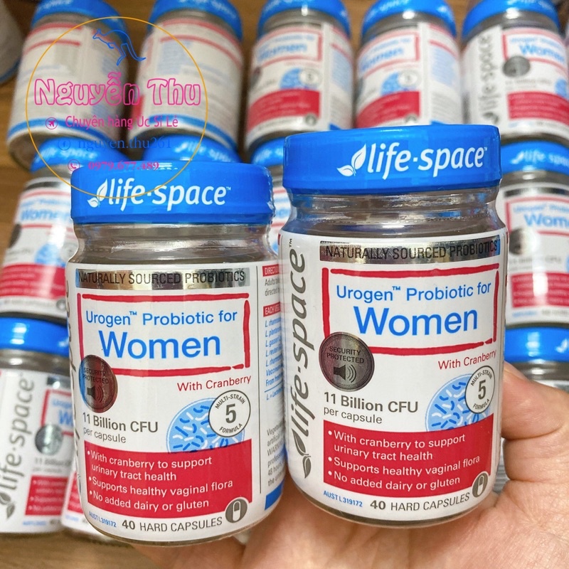 Men vi sinh cho phụ nữ life space urogen probiotic for women 40 viên - men lifespace tiết niệu, vùng kín