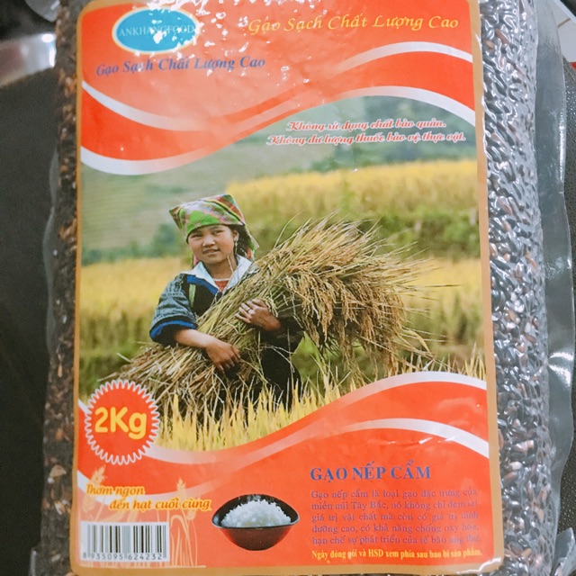 Gạo nếp cẩm Điện Biên 2kg