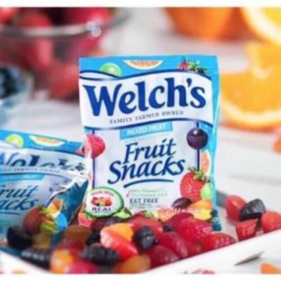 Thùng 90 gói kẹo dẻo trái cây Welch's Fruit Snacks
