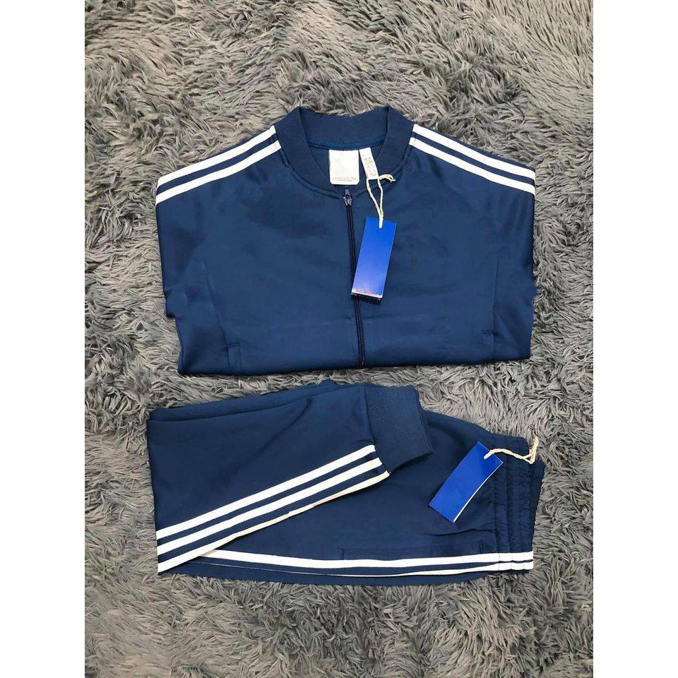 Bộ quần áo thể thao thu đông nam nữ màu xanh dương, set thể thao thu đông nam nữ cao cấp màu xanh dương | BigBuy360 - bigbuy360.vn